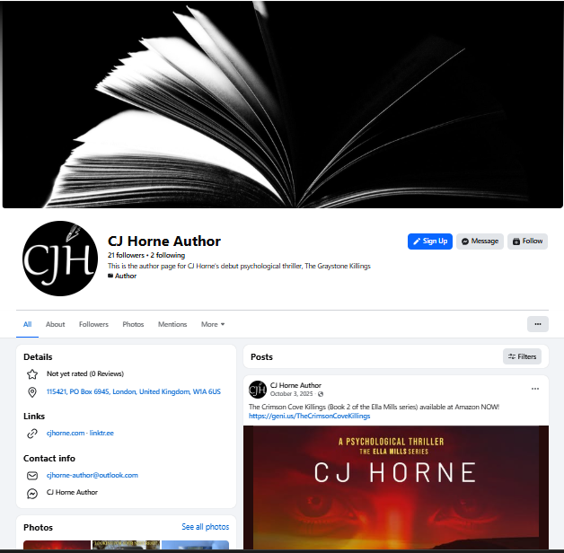 CJ Horne Author